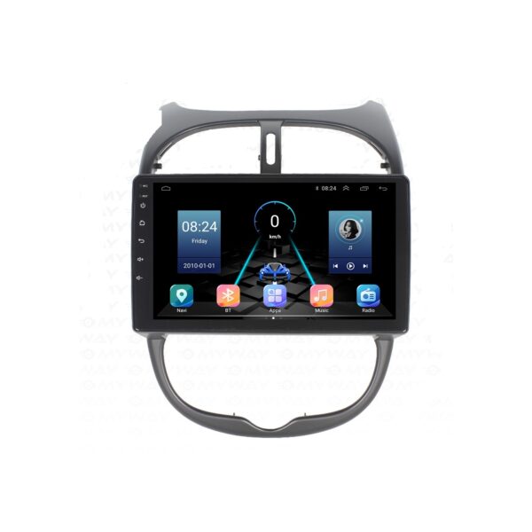 Peugeot 206 (2002-2010) Android 14 Carplay Navigasyon Multimedya - 4GB Ram 64GB HDD - CLLG930