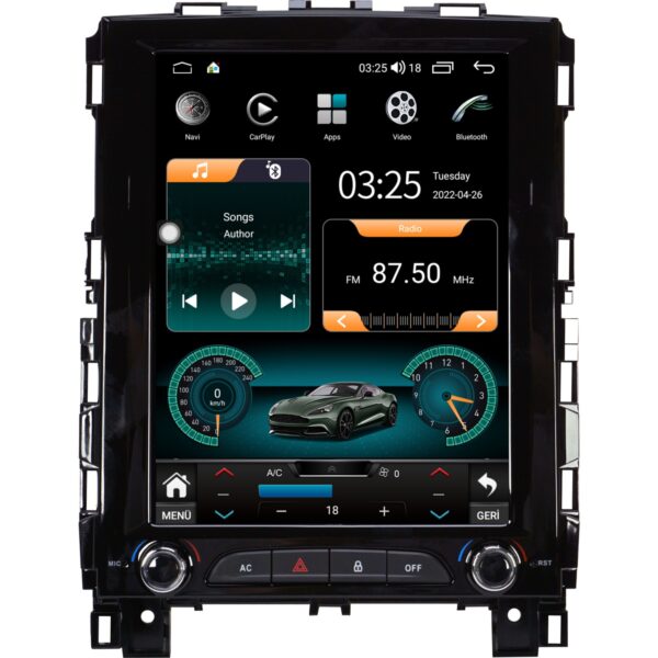 Renault Megane 4 Android 14 Carplay Navigasyon Multimedya - 2GB Ram 32GB HDD - CLLG856