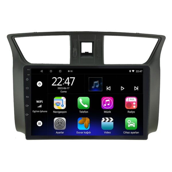 Nissan Sentra (2012-2020)  Android 14 Carplay Navigasyon Multimedya - 2GB Ram 32GB HDD - CLLG1762