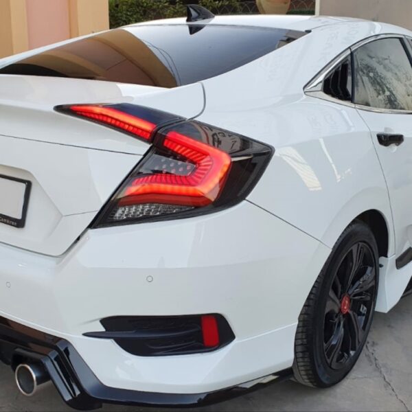 Honda Civic  Fc5 (2016-2021) Uyumlu Omurga Transparan Led Stop