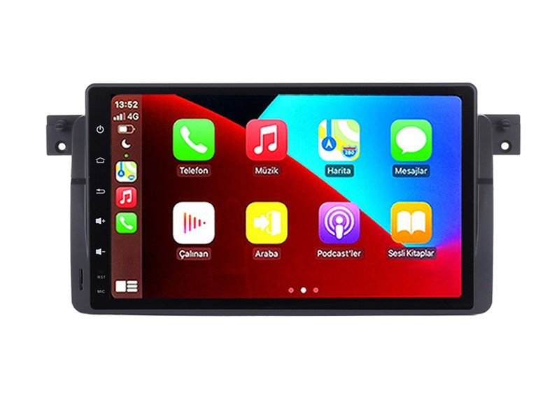 Bmw E46 (1998-2006) Android 14 Carplay Navigasyon Multimedya - 4GB Ram 64GB HDD - CLLG47