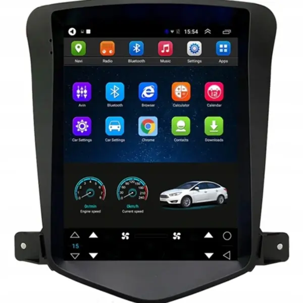 Chevrolet Cruze Android 14 Carplay Navigasyon Tesla Ekran Multimedya - 8GB Ram 128GB HDD - CLLG2355