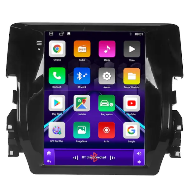 Honda Civic Fc5  Android 14 Carplay Navigasyon Tesla Ekran Multimedya - 2GB Ram 32GB HDD - CLLG485