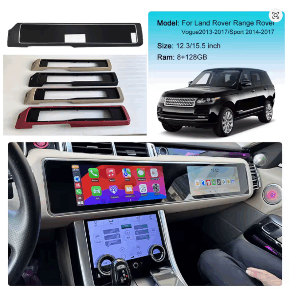 Range Rover Vogue 12.3''İNÇ -(2013-2017) Android 14 Carplay Navigasyon Multimedya-8GB Ram128GB HDD-CLLG2311