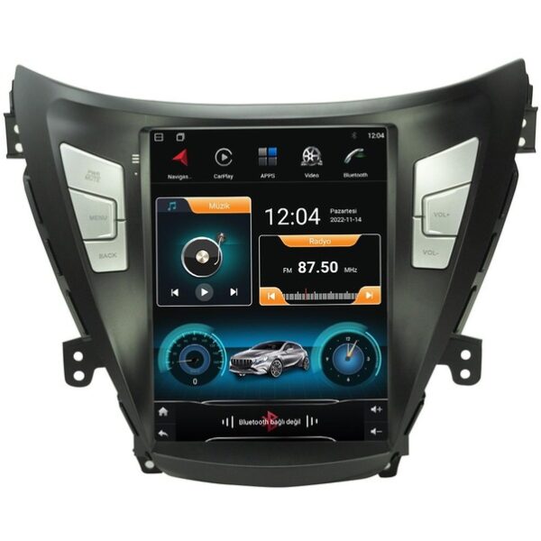 Hyundai Elantra (2011-2013) Android 14 Carplay Navigasyon Tesla Ekran Multimedya - 2GB Ram 32GB HDD - CLLG2045
