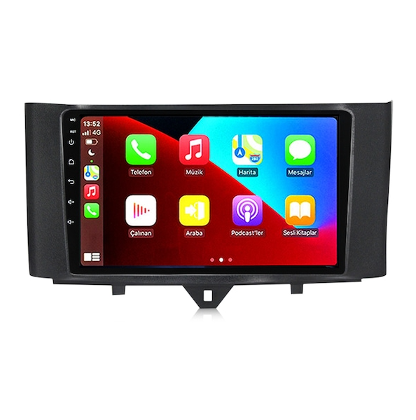 Mercedes Smart Fortwo (2007-2010) Android 14 Carplay Navigasyon Multimedya - 4GB Ram 64GB HDD - CLLG575