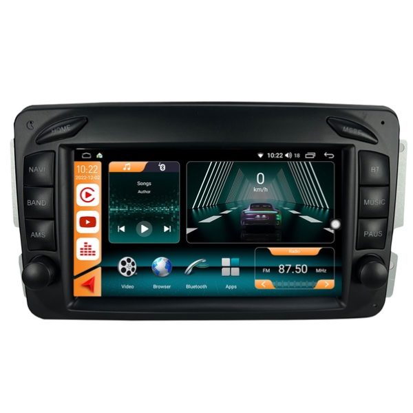 Mercedes C W203 (2000-2004) Android 14 Carplay Navigasyon Tuşlu Multimedya - 4GB Ram 64GB HDD - CLL24054