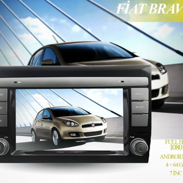 Fiat Bravo Android 13 Carplay Navigasyon Multimedya – 4GB Ram 64GB HDD – CLLG2238
