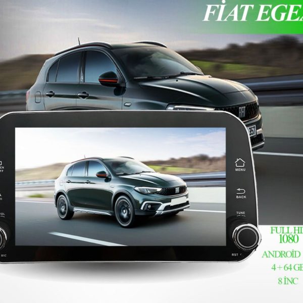 Fiat Egea Android 13 Carplay Navigasyon Multimedya - 4GB Ram 64GB HDD - CLLG2235