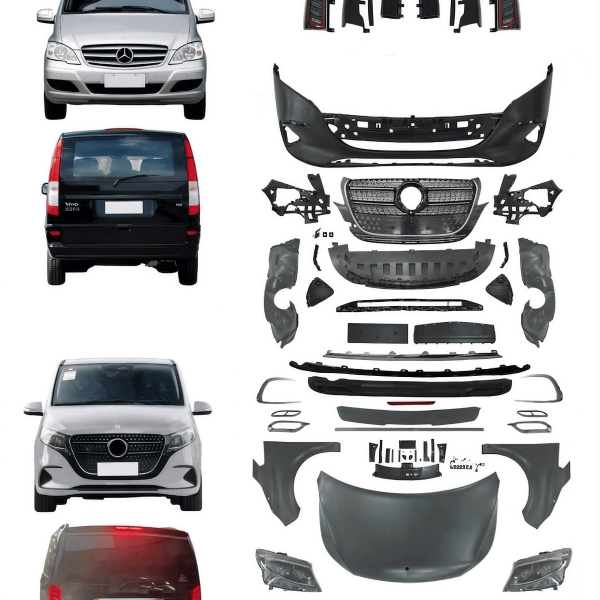 MERCEDES V KLASS VİTO (2006-2015) UYUMLU 2024 STANDART YÜKSELTME BODY KİT SETİ-HAZIR STOK