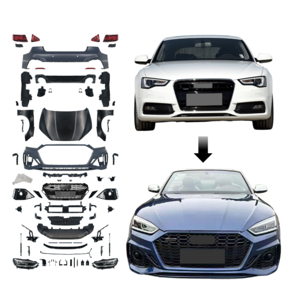 AUDİ A5 (2009-2016) COUPE (2 KAPI) UYUMLU (2021+) RS5 KASAYA DÖNÜŞÜM FACELİFT MAKYAJLAMA-HAZIR STOK